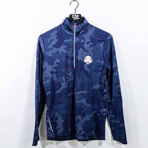 RLX Ralph Lauren Ryder Cup USA 16 Golf 1/4 Zip Camo Pullover Medium No Tag